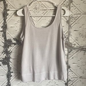 Athleta light gray modal criss cross tank